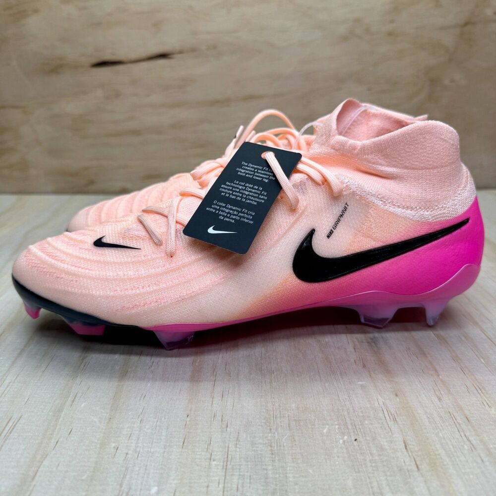 NEW Nike Phantom Luna II Elite FG Pink Prism Pack Cleats Sz 11.5 FJ2572-800